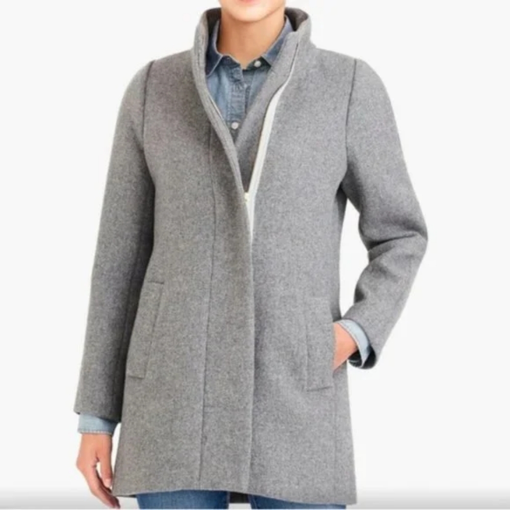 J Crew Mercantile City Wool Coat 0p